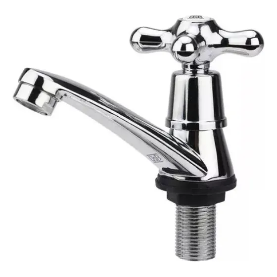 Llave Sencilla Para Lavamanos Con Acabado Inoxidable
