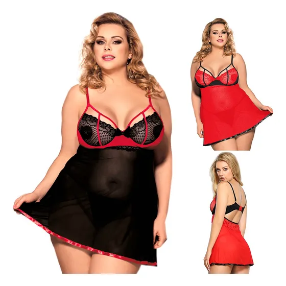 Lencería Sexy Talle Grande Babydoll  Special Care Bb082