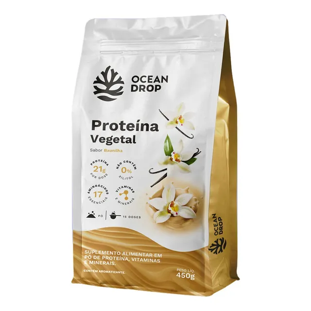 Proteína Vegetal - 450g Baunilha - Ocean Drop