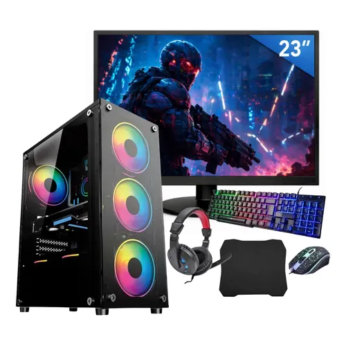 Pc Gamer Completo I5 | 16gb Ram | Ssd 480gb | Monitor 20 480 Gb 16