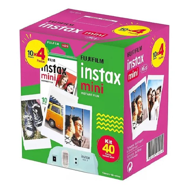 Filme Instax Mini Instantâneo Fujifilm Com 40 Fotos Filme Instax Mini Instantâneo Fujifilm Com 40 Fotos