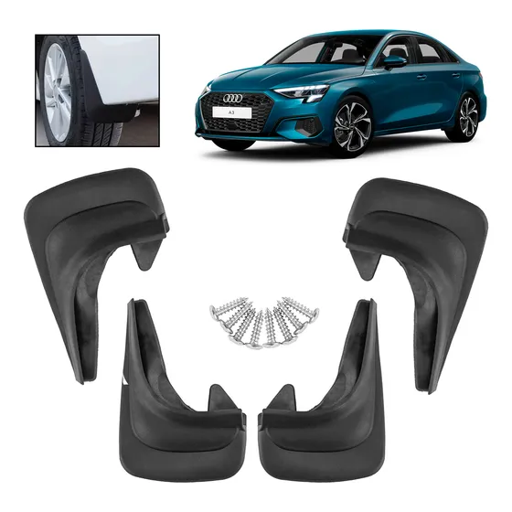 4 Loderas Pantaleta Universal Guarda Fango Deportiva Auto