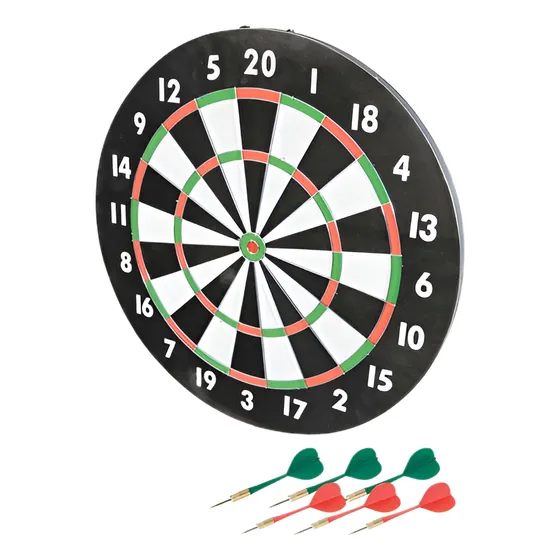 Juego De Dardos Con Tablero De Madera