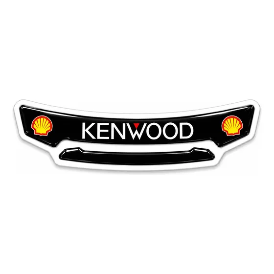 Adesivo Resinado Viseira De Capacete De Kart E Moto Kenwood