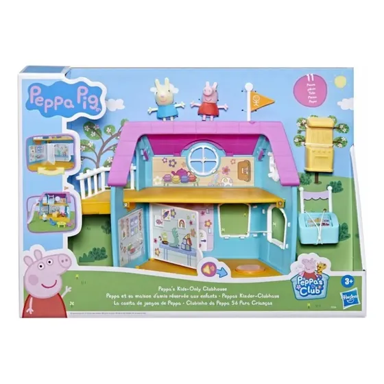 La Casita De Juegos De Peppa Pig Con 11 Accesorios Hasbro 
