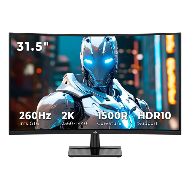 Monitor Gamer Curvo Titan Army 31.5  Panel Va 1500r 240hz 2k