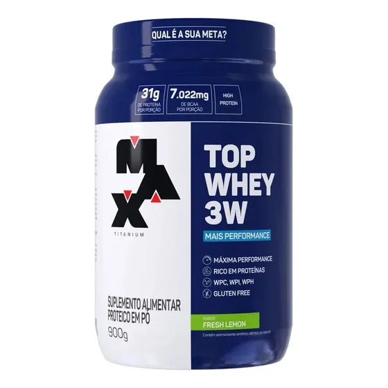 Top Whey 3w + Performance 900g - Max Titanium