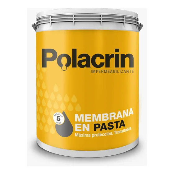 Polacrin Membrana En Pasta / Líquida X 20 Lts - Color Blanco