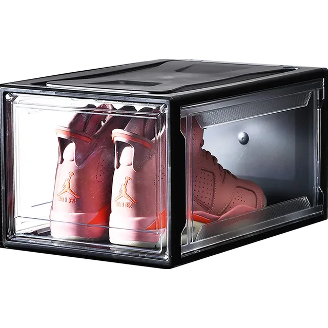 Caja De Almacenamiento Para Zapatillas De Acrilico Con Iman