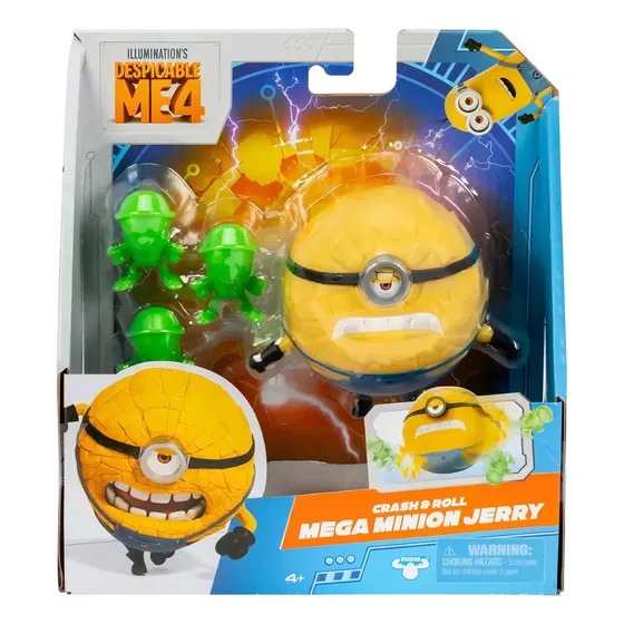 Mi Villano Favorito 4 Mega Minion Jerry Figura Choca Y Lanza