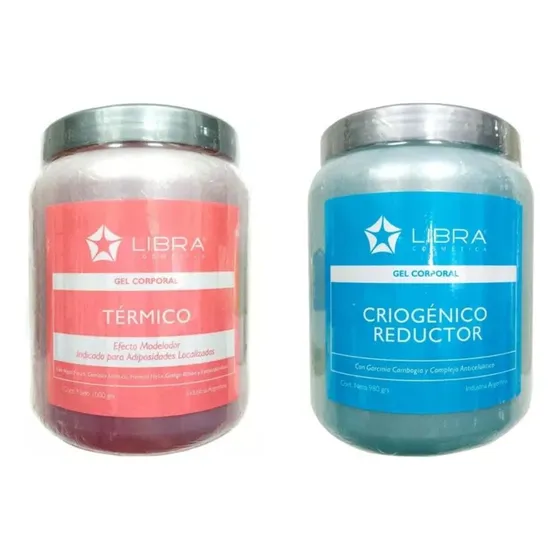 Kit Libra - Gel Criogeno Reductor 980g + Gel Térmico 1kg