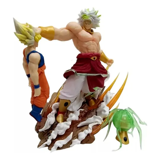 Para Figuras De Dragon Ball De 20 Cm Broli Vs Goku Action