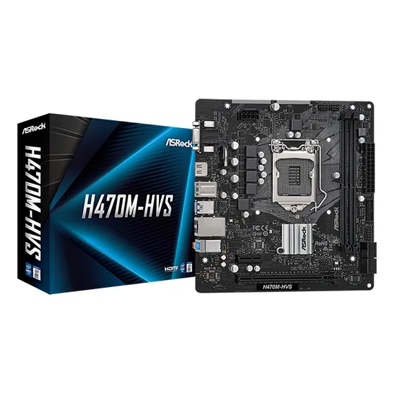 Placa Madre Asrock H470m-hvs Micro Atx Lga1200