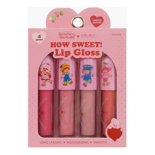 Set Lip Gloss How Sweet! 4 Labiales Rosita Fresita X Celavi Set Lip Gloss How Sweet! 4 Labiales Rosita Fresita X Celavi