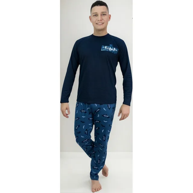 Pijamas Para Hombre Manga Larga Y Pantalón Largo