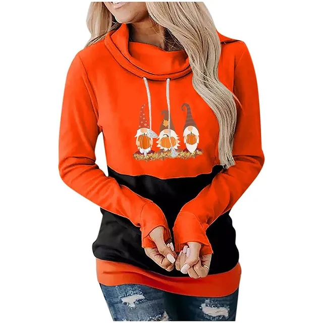 Fashin Sudadera Manga Larga Capucha Para Dama Diseño