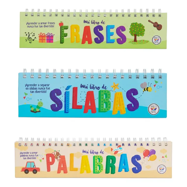 Libro Didáctico Combo X3 Mi Libro De Silabas Frases Palabras