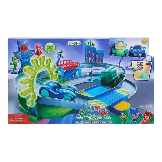 Pj Masks - Playset Pista Con Autitos - Espacio Regalos