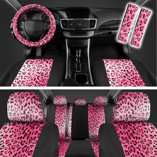 Cubiertas De Asiento De Automóvil Con Estampado De Leopardo 