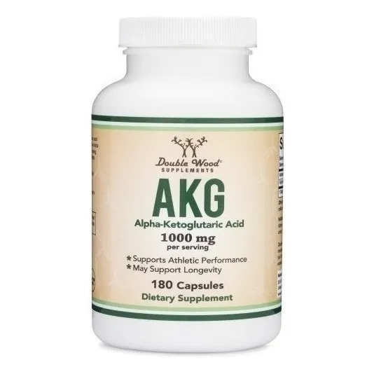 Ácido Alfa-cetoglutárico (akg) 1000mg, 180caps, Double Wood
