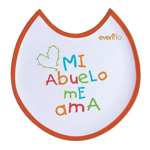 Babero Evenflo 5550 Frases Chico Suave Absorbente