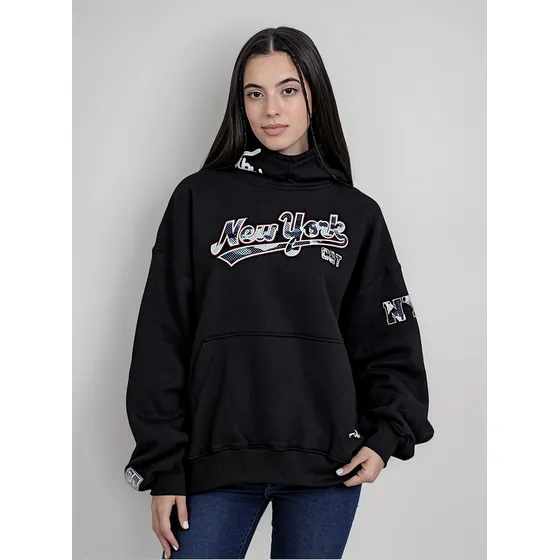 Buzo Hoodie Oversize Charlie & Thomy Mod. Nyc Algodón