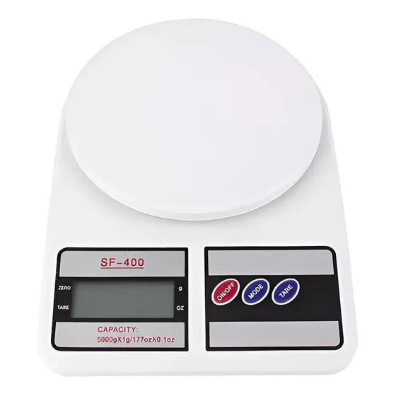 Balanza Gramera Electronica Digital 1gr A 5kg Cocina Joyas Blanco | Cuotas sin interés