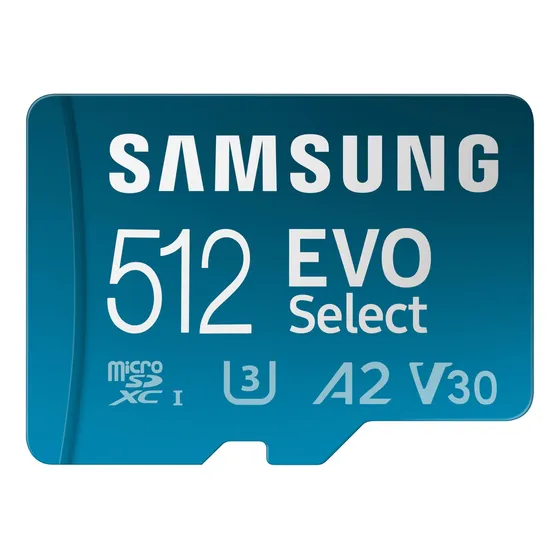 Tarjeta Memoria Microsd 512gb Samsung Evo Select + Adaptador