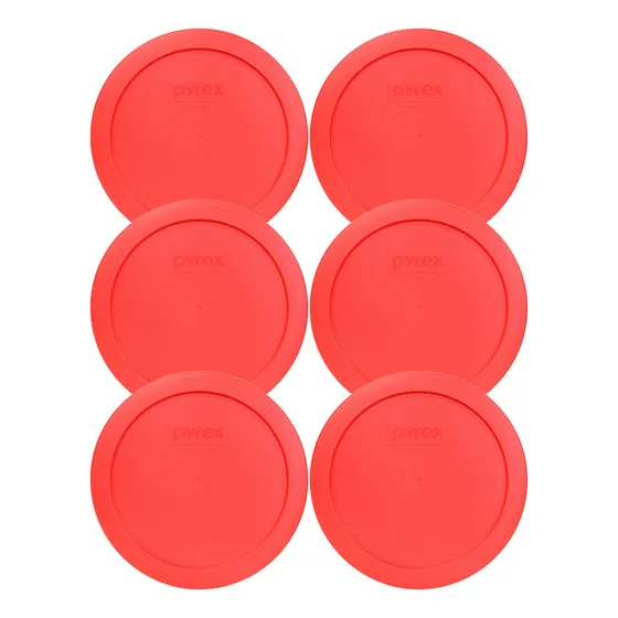 Tapa Almacenamiento Plastico Redonda Roja 4 Taza 6