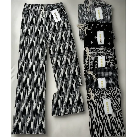Pantalón Palazzo Mujer Largo