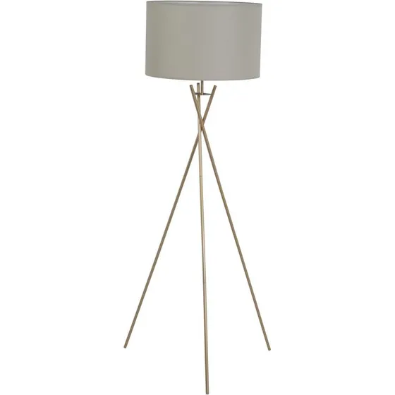 Lampara De Piso   Beige/dorado   70x64x154 Cm