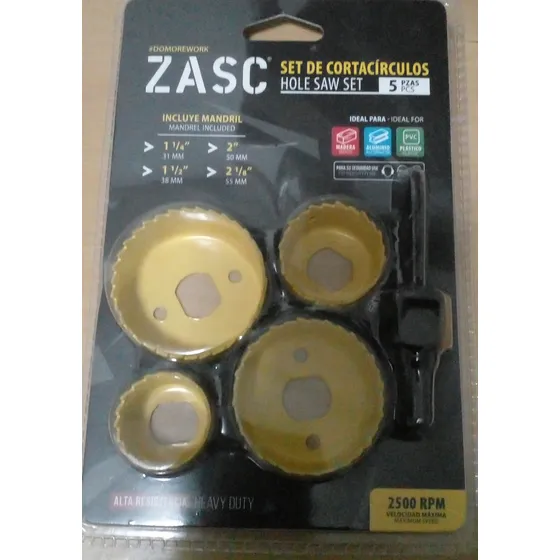 Set Sierras Copa (madera, Aluminio, Plastico) 5 Pzs.