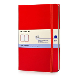 Caderno De Esboços Moleskine Art, Capa Dura, Grande, Vermelh Caderno De Esboços Moleskine Art, Capa Dura, Grande, Vermelh