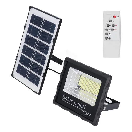 Lampara Pared Solar Luz Larga Impermeable Calle Ip67