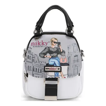 Nicole Leee Mochila Con Jareta Nicole Lee De Lentejuelas Y Parches