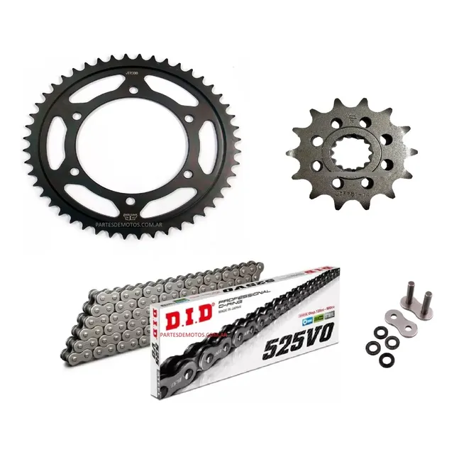 Corona 42 Piñon 14 Benelli Trk 502x + Cadena Did Japon Oring