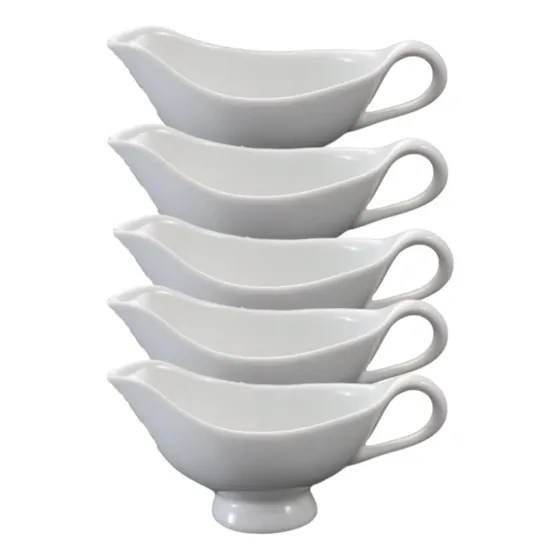 5 Molheira Aladim Porcelana 18,5 Cm 160 Ml  Gourmet Ref429