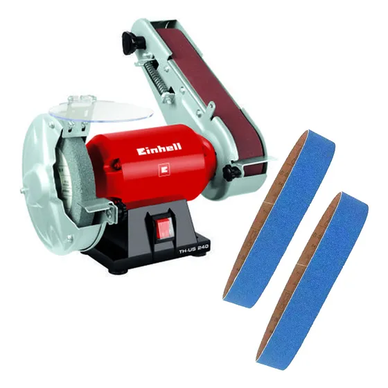 Amoladora Lijadora De Banda Einhell + 2 Lijas Zirconio