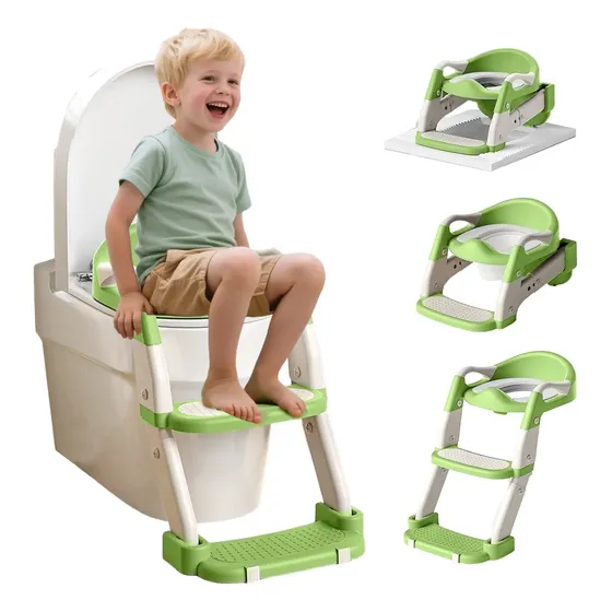 3 En 1 Pelela Asiento Adaptador Escalera Inodoro Baño Niños
