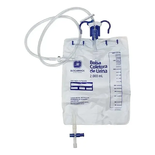 Bolsa Coletora De Urina Sistema Fechado 2l Descarpack 5un