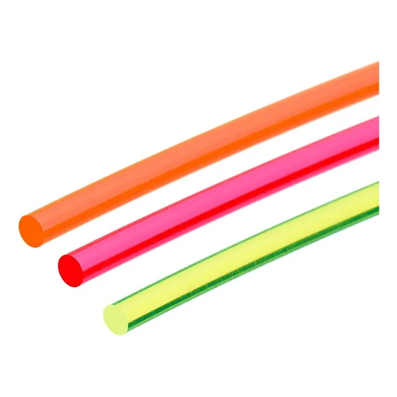 Fibra Optica Tiro Varilla 2 Mm X 50 Cm Alza Guion Colores