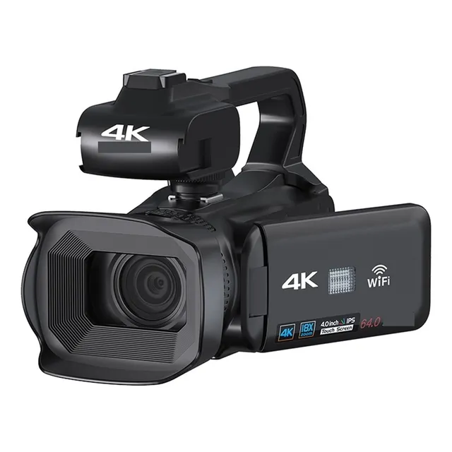 Cámara De Video Profesional 4k 18x Digital Vlog Videocámara