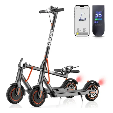 Patinete Eletrico Dobravel Bluetooth Autonomia 30km 500w Preto Qbuen-básico