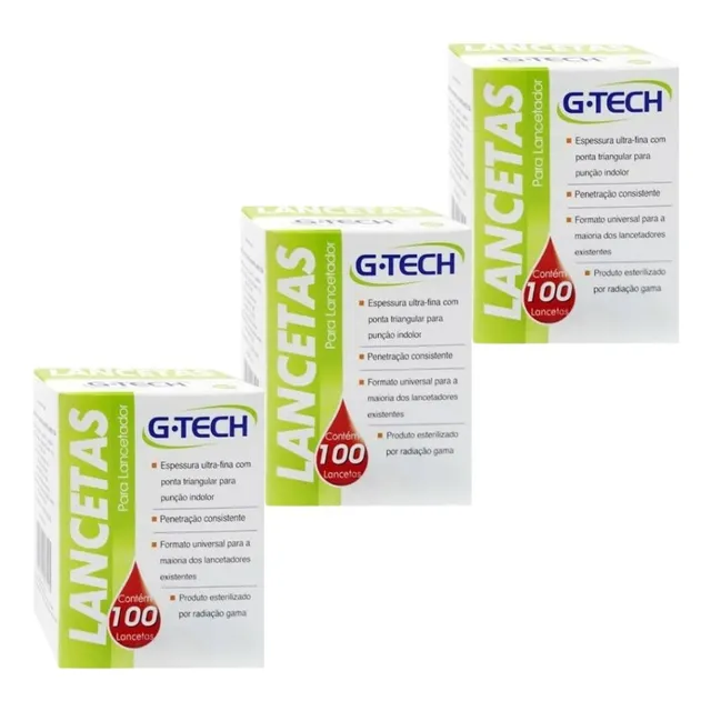 Kit 3 Lanceta Para Lancetador Glicemia Agulha 30g C 300unid