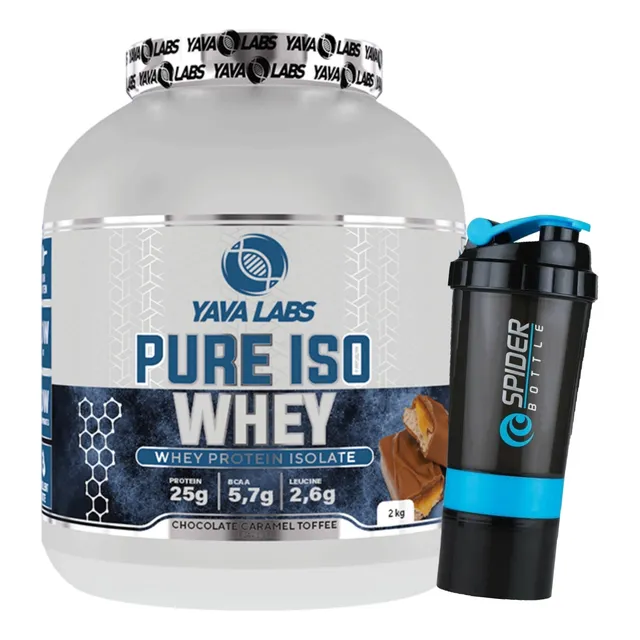 Pure Iso Whey 1kg  Yaba Labs + Shaker  ¡ Envío Gratis !