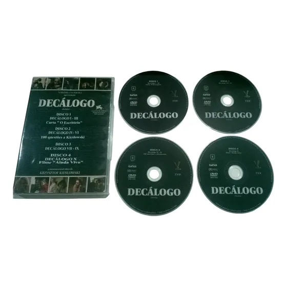 Box  Decálogo 1989 - 4 Discos - Direção Krzysztof Kielowski