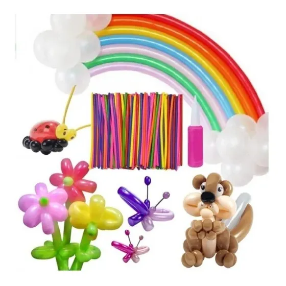 Dada® Pack 100 Globos Latex Liso Multicolores 260 Fiestas