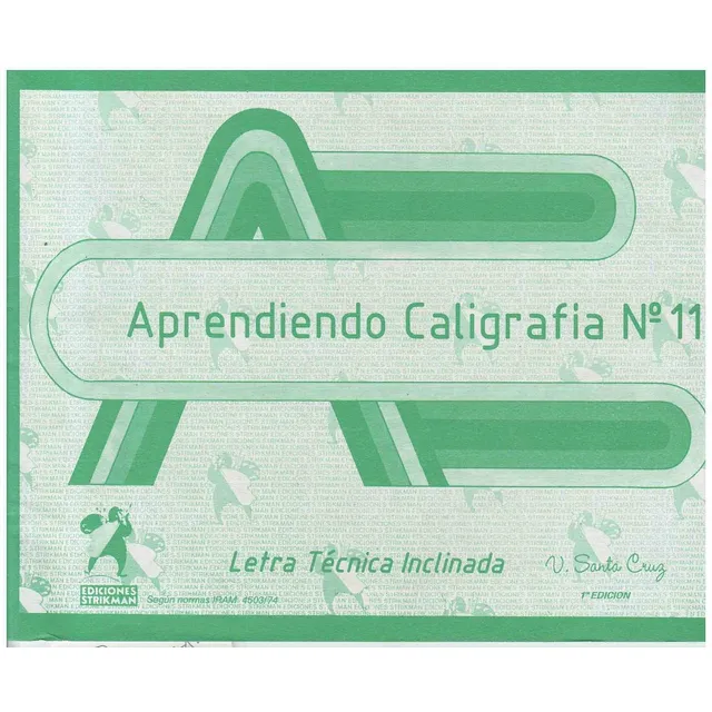 Aprendiendo Caligrafia N 11 Letra Tecnica Inclinada