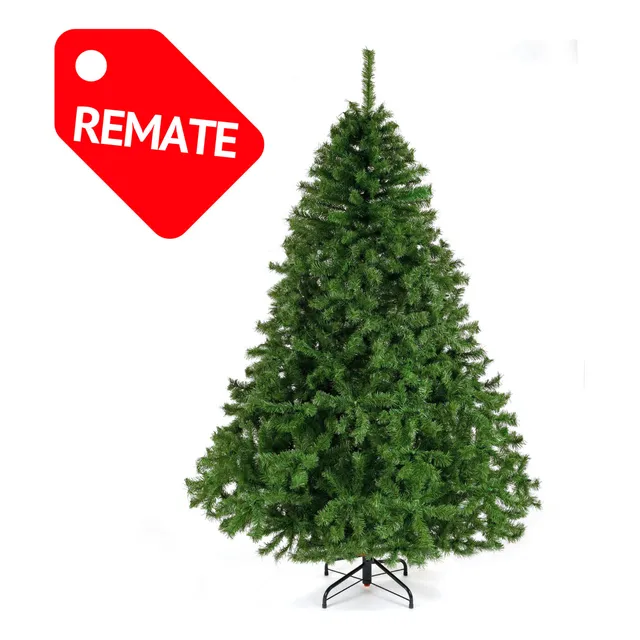 Arbol Frondoso Navidad Lujo 2.2m Naviplastic Pino Canadiense Color Verde