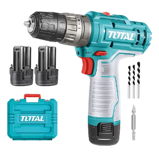 Taladro Percutor Profesional Inalambrico Potencia Y Precisión 12v 1500 Rpm Incluye Maletín, Mechas Y Baterías